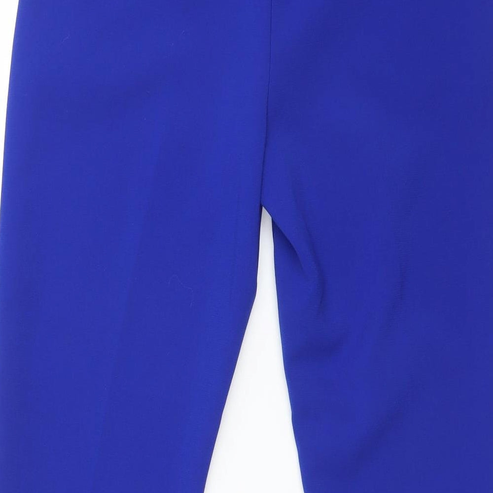 M&S Womens Blue  Polyester Dress Pants Trousers Size 6 L23 in Regular