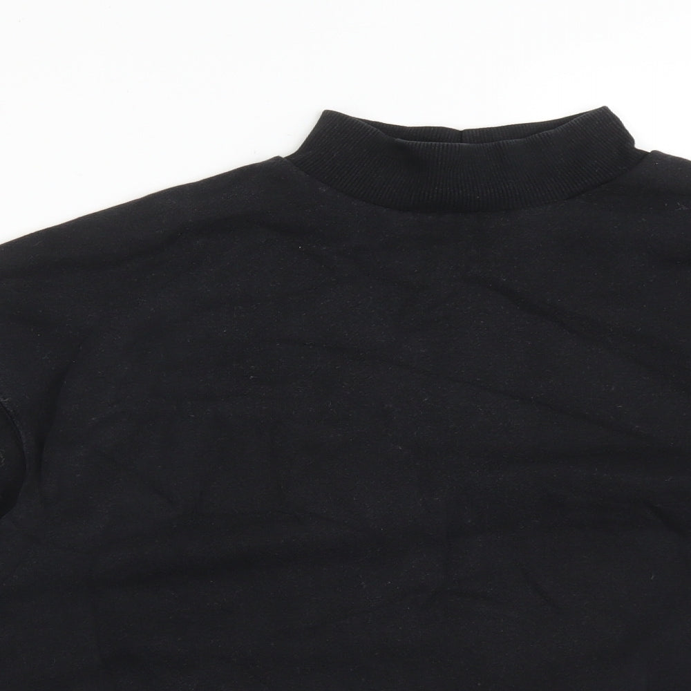 Bershka Womens Black   Pullover Sweatshirt Size S