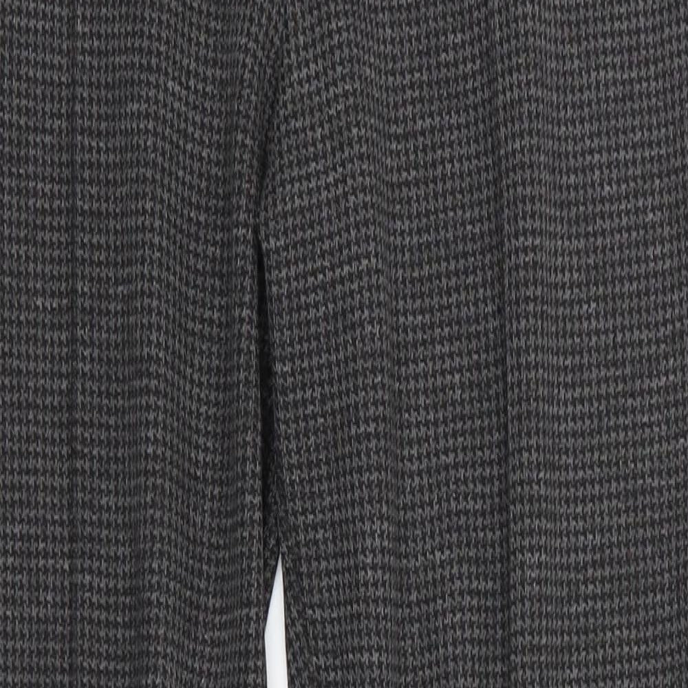 Full Length Tregging Womens Grey Houndstooth  Jegging Trousers Size 12 L28 in Regular