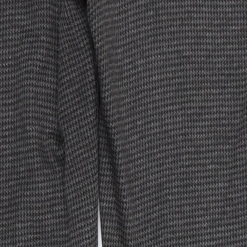 Full Length Tregging Womens Grey Houndstooth  Jegging Trousers Size 12 L28 in Regular