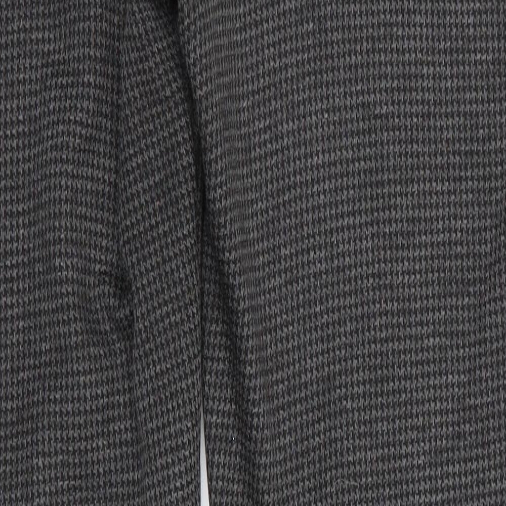 Full Length Tregging Womens Grey Houndstooth  Jegging Trousers Size 12 L28 in Regular