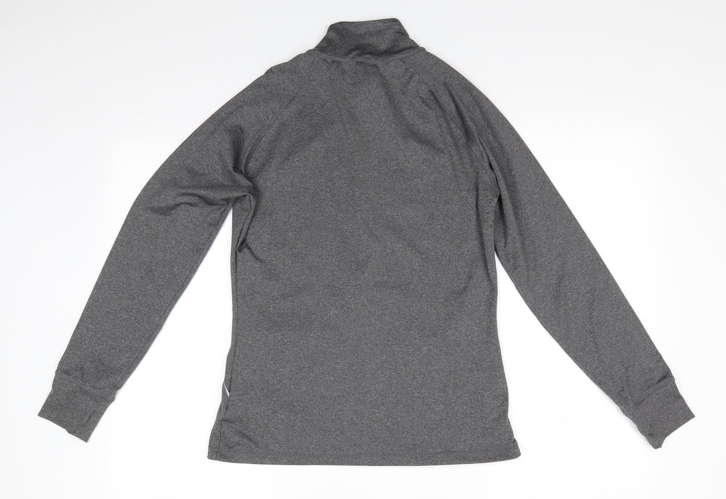 Workout by Atmosphere Womens Grey  Polyester Full Zip Sweatshirt Size 10