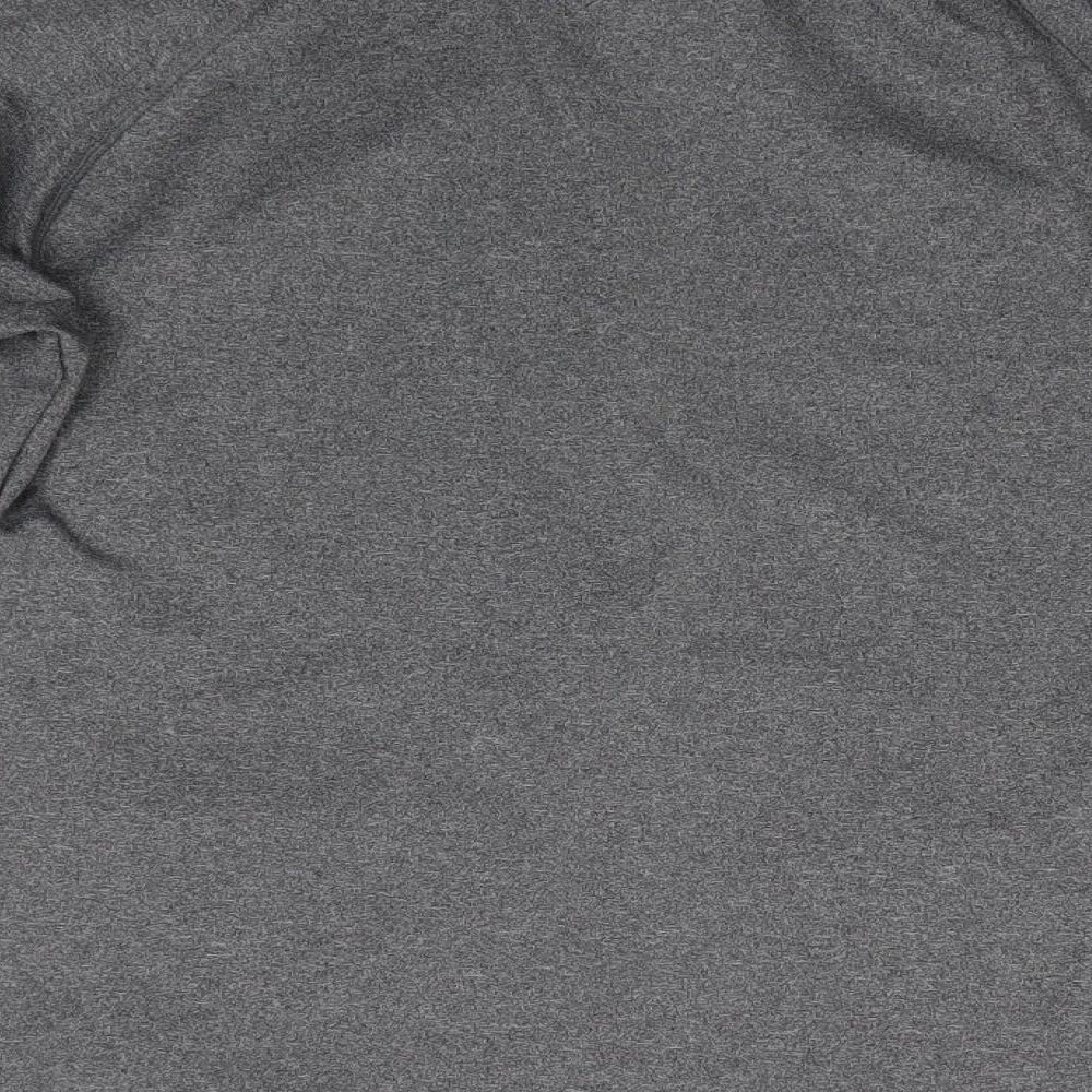 Workout by Atmosphere Womens Grey  Polyester Full Zip Sweatshirt Size 10
