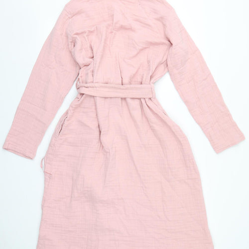 Damart Womens Pink Solid Cotton  Gown Size 10