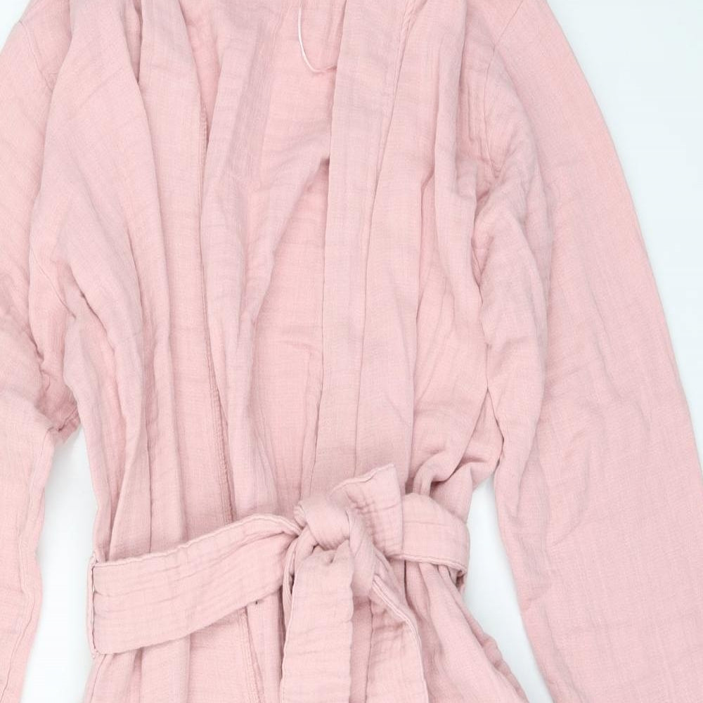 Damart Womens Pink Solid Cotton  Gown Size 10
