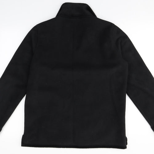 NEXT Womens Black Collared  Polyester Pullover Jumper Size S