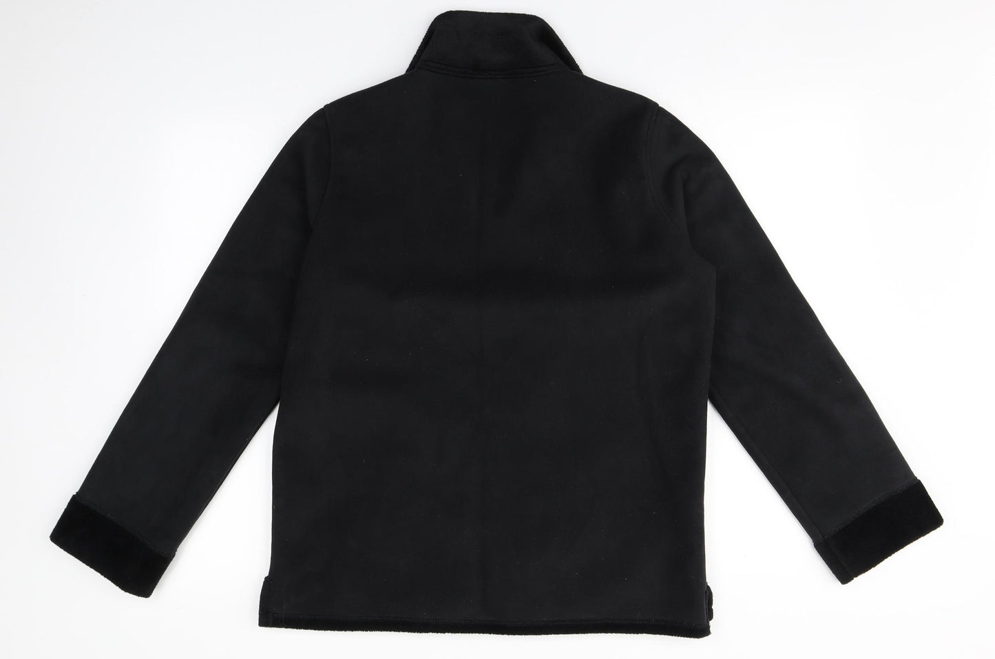 NEXT Womens Black Collared  Polyester Pullover Jumper Size S