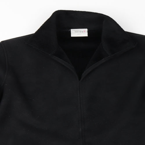 NEXT Womens Black Collared  Polyester Pullover Jumper Size S