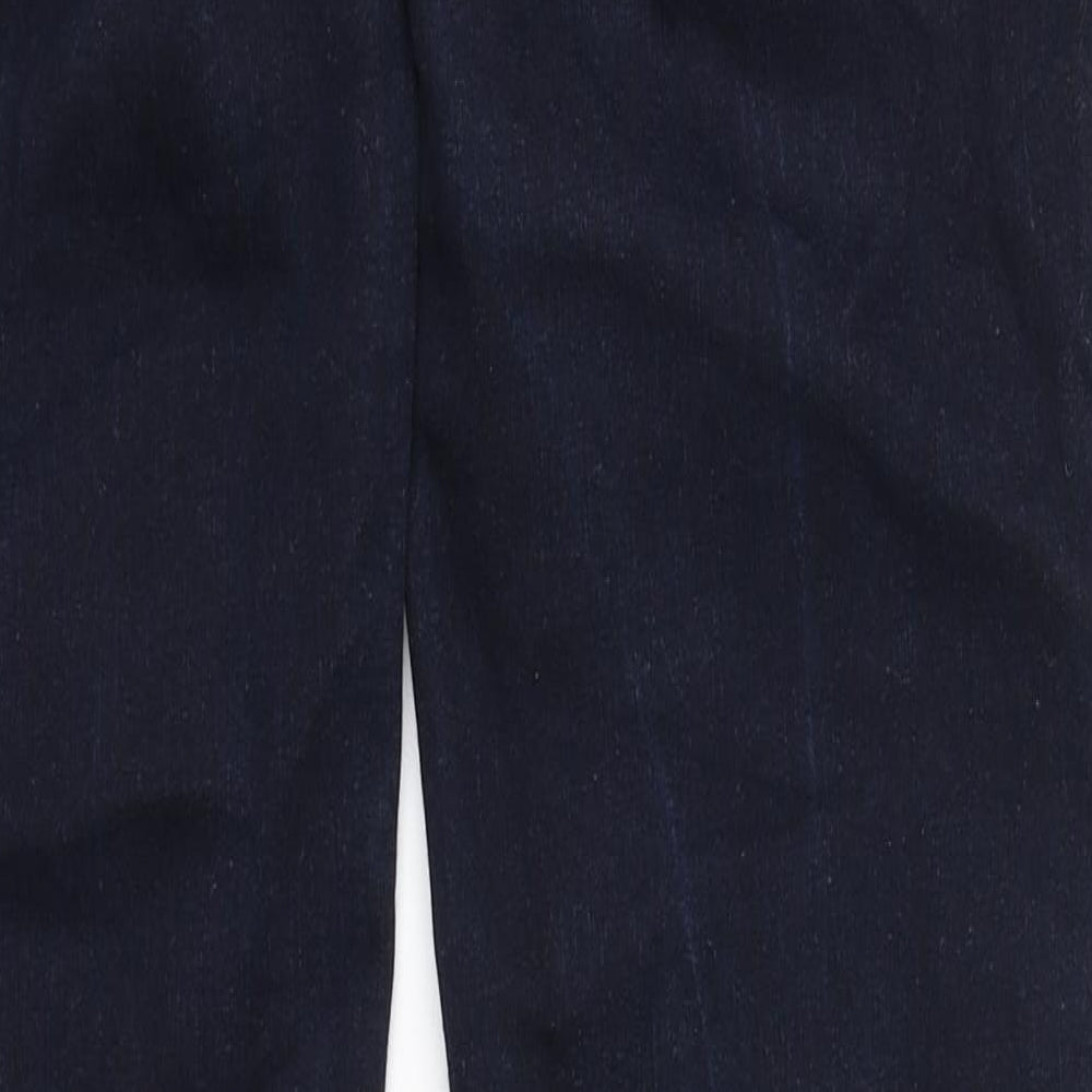 Jasper Conran Womens Blue  Cotton Straight Jeans Size 12 L30 in Regular