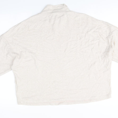 New Look Womens Beige Roll Neck  Viscose Pullover Jumper Size M