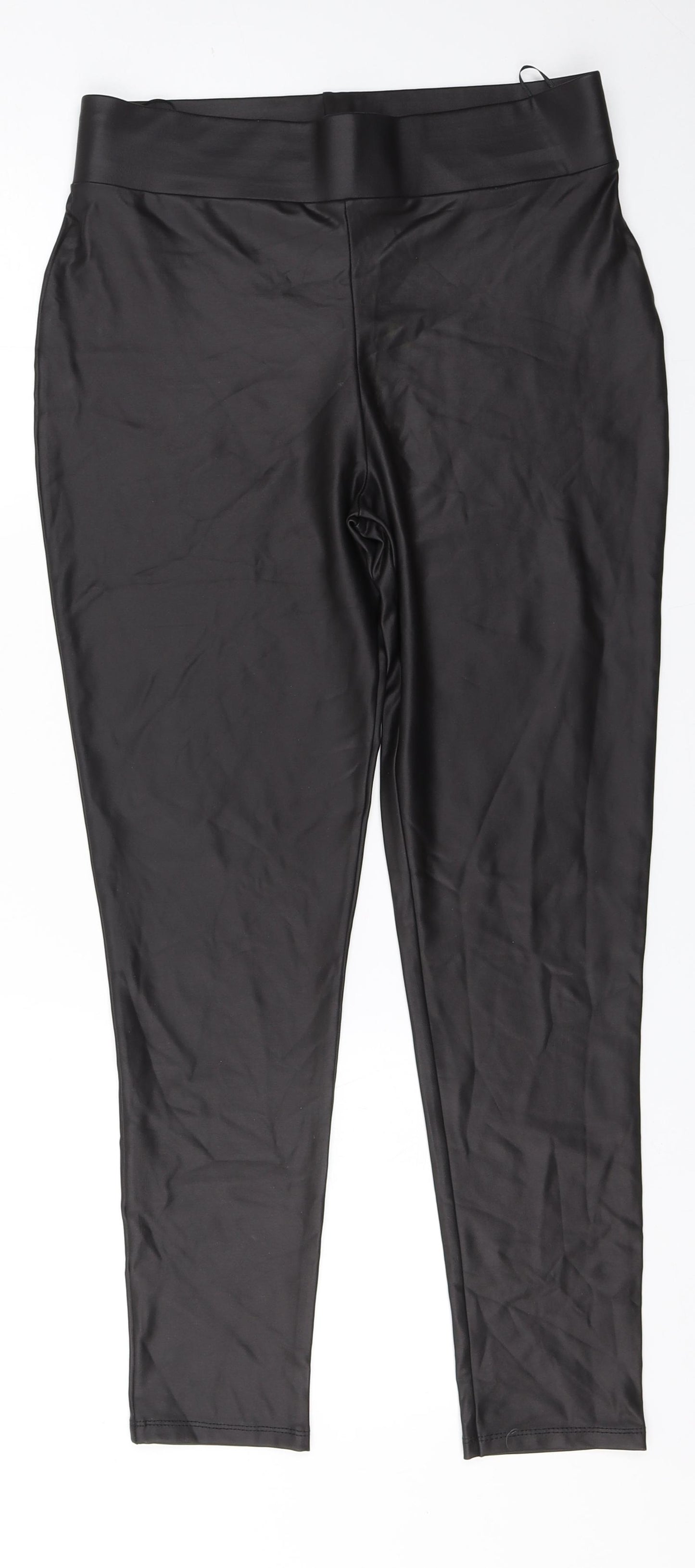Lipsy Womens Black  Polyester Jegging Leggings Size 12 L25 in