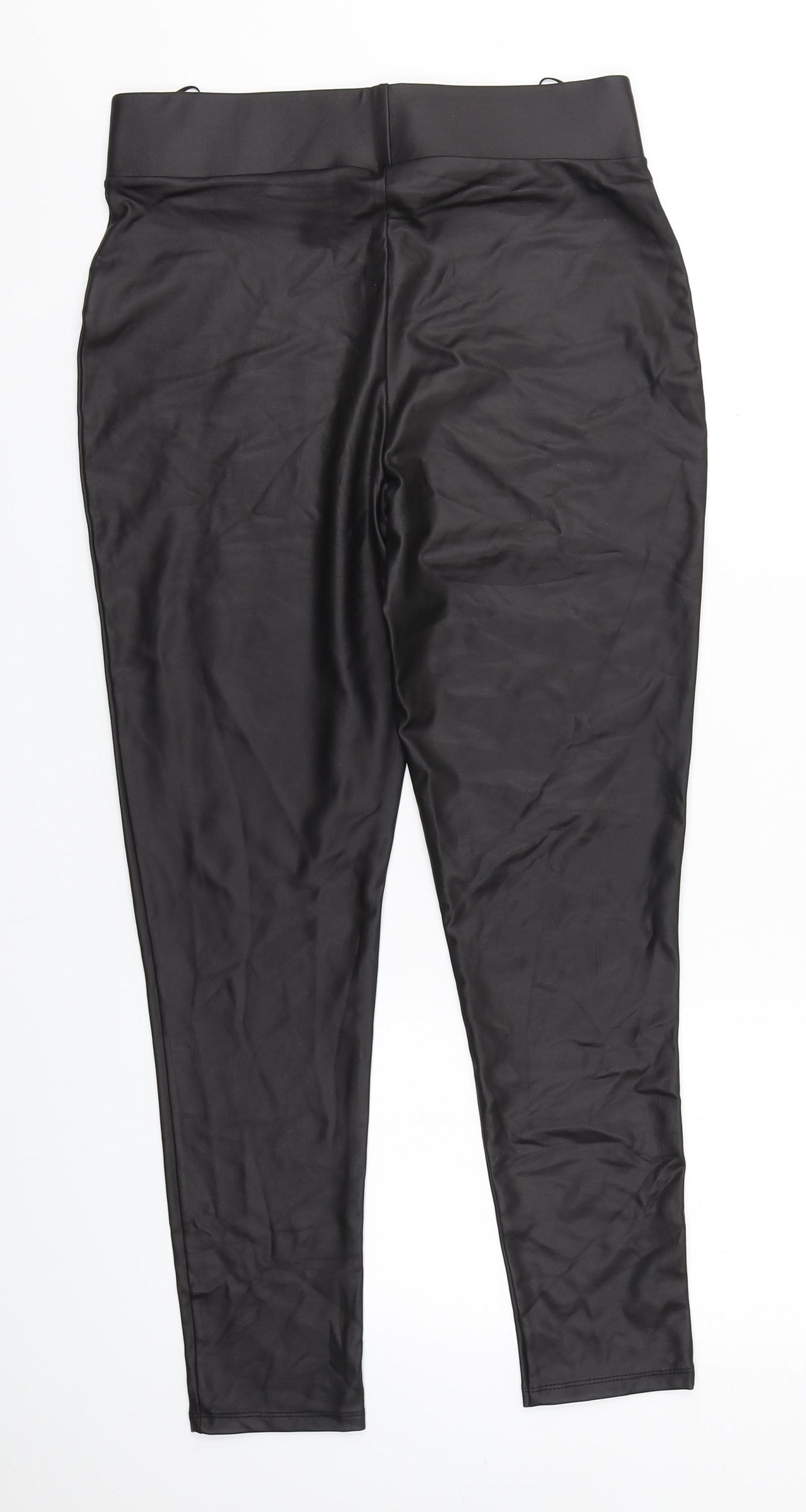 Lipsy Womens Black  Polyester Jegging Leggings Size 12 L25 in