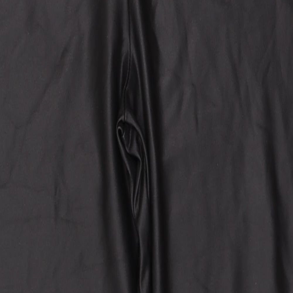 Lipsy Womens Black  Polyester Jegging Leggings Size 12 L25 in