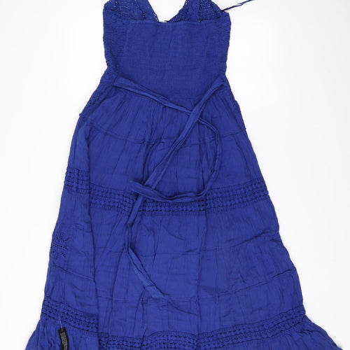 Roman Womens Blue  Cotton A-Line  Size 12  V-Neck