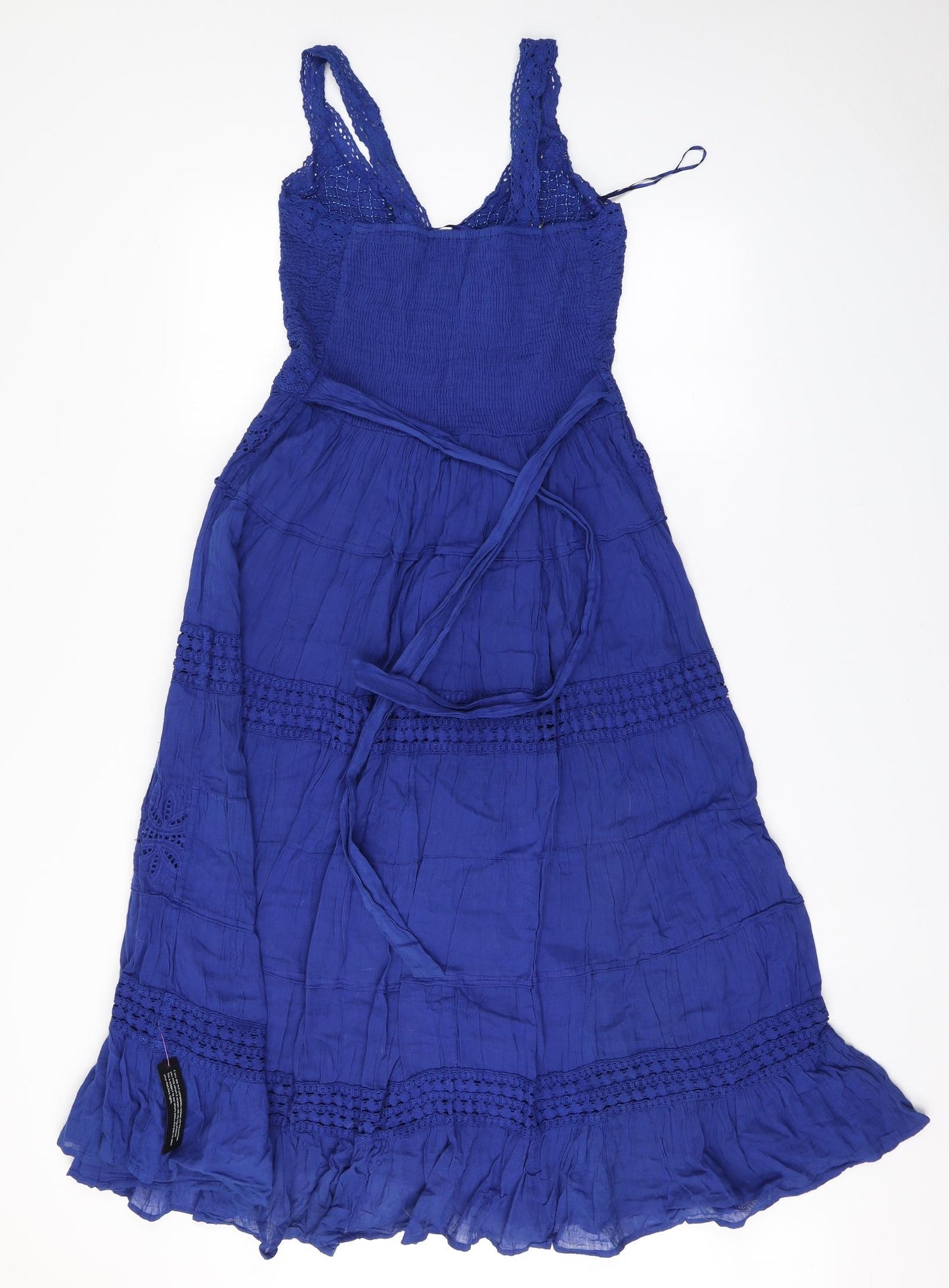 Roman Womens Blue  Cotton A-Line  Size 12  V-Neck