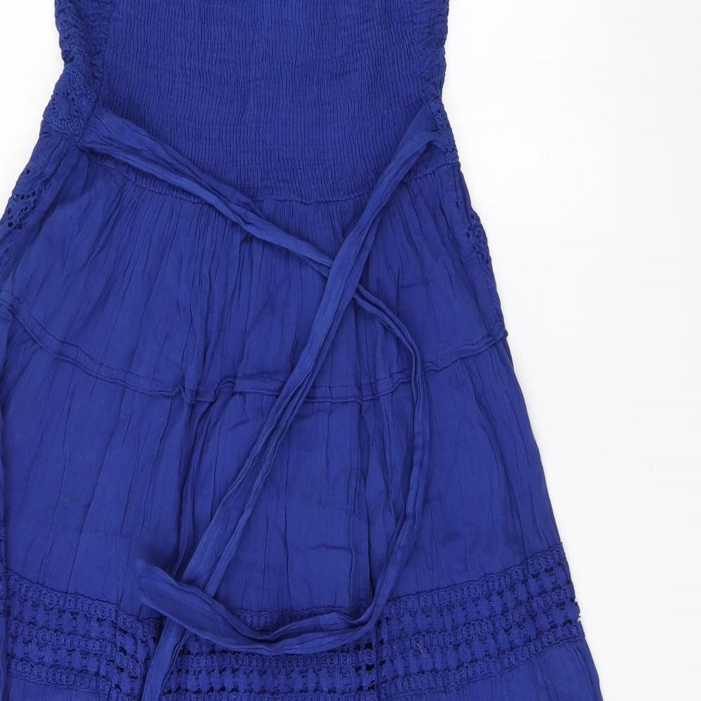 Roman Womens Blue  Cotton A-Line  Size 12  V-Neck