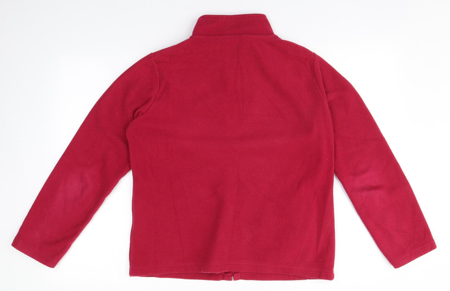 EWM Womens Pink High Neck  Polyester Full Zip Jumper Size 14
