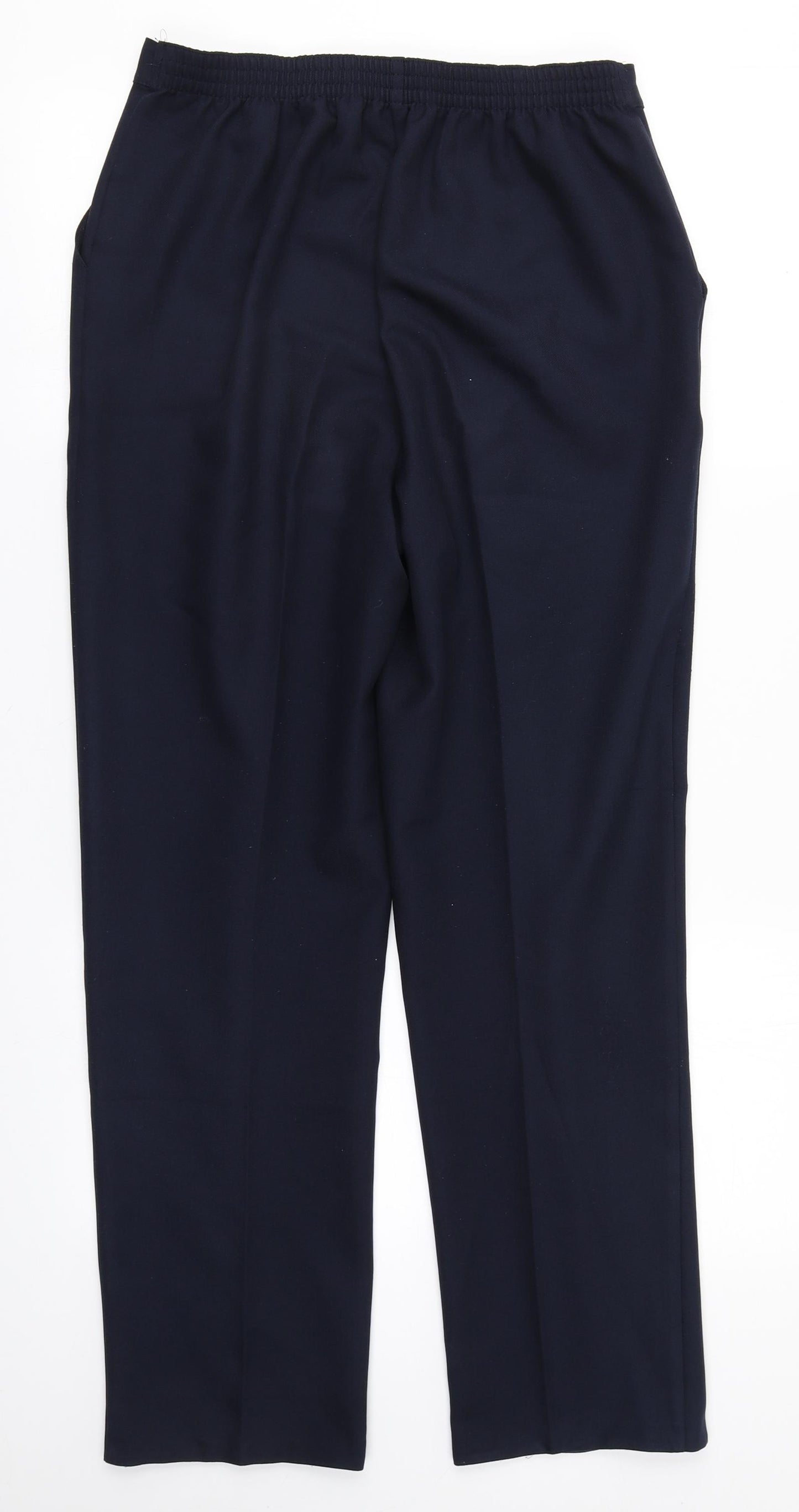 Papaya Womens Blue  Polyester Trousers  Size 10 L29 in Regular