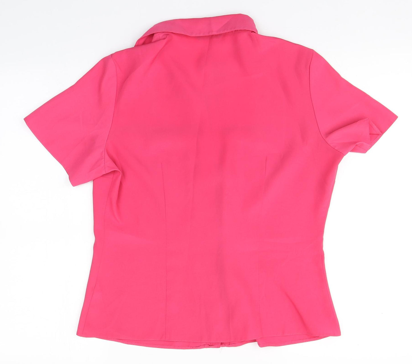 Profile Womens Pink  Polyester Basic Button-Up Size 12 Collared