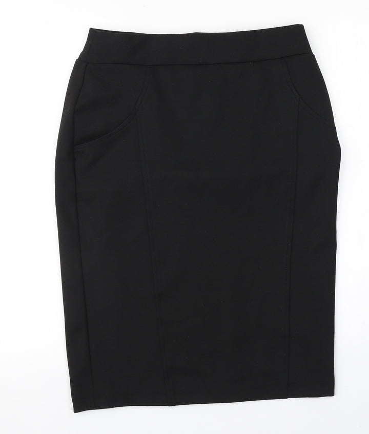 Savoir Womens Brown  Polyester Straight & Pencil Skirt Size 14