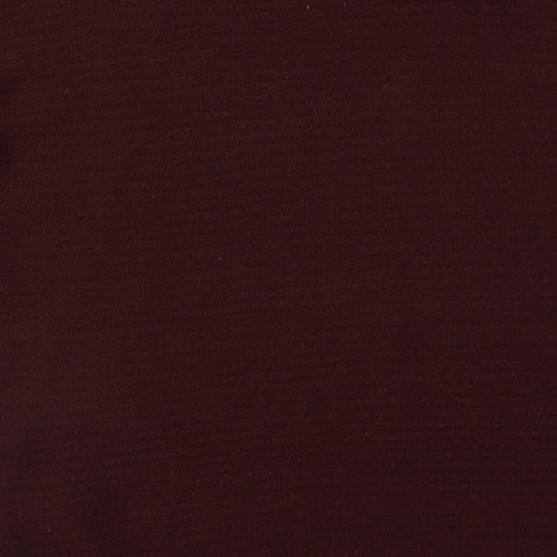 Peacocks Womens Red Round Neck Striped Acrylic Pullover Jumper Size M