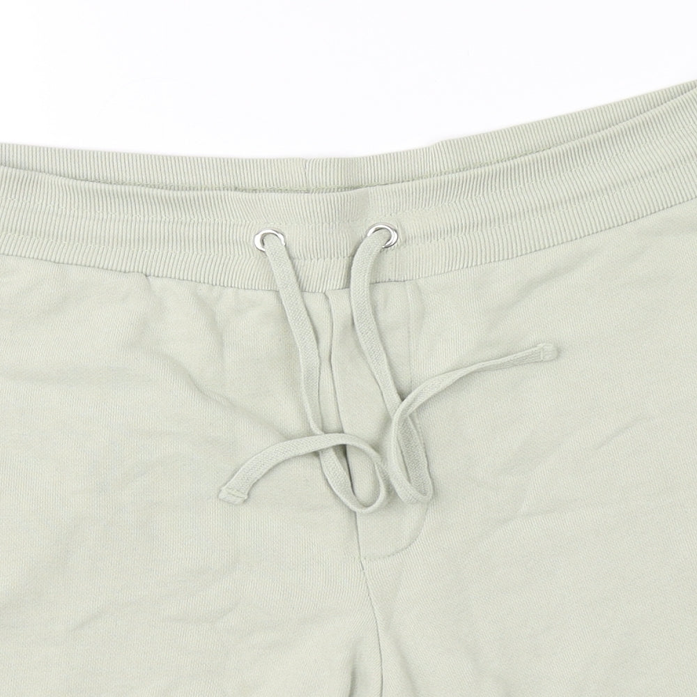 Reiss Womens Beige  Cotton Sweat Shorts Size L L8 in Regular