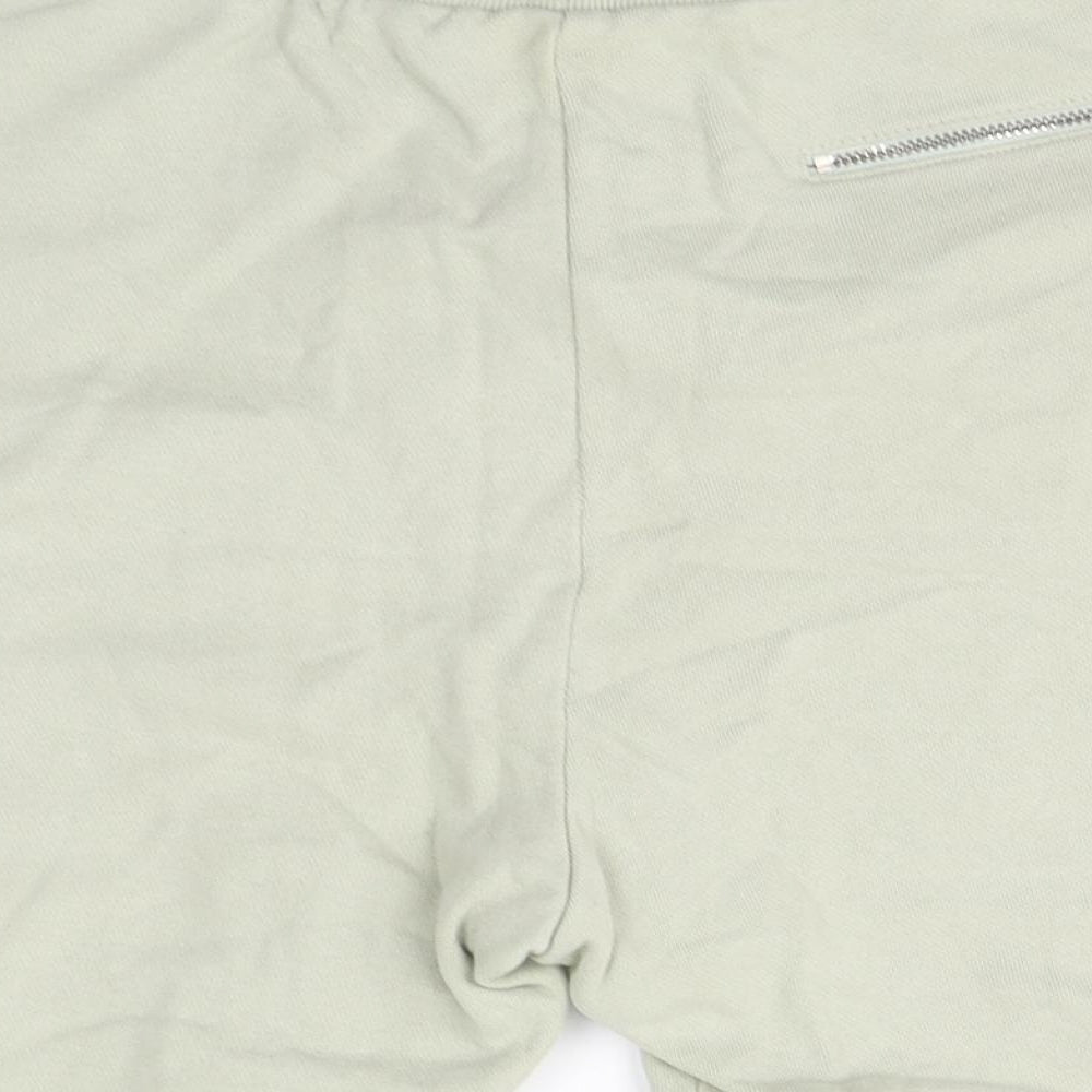 Reiss Womens Beige  Cotton Sweat Shorts Size L L8 in Regular