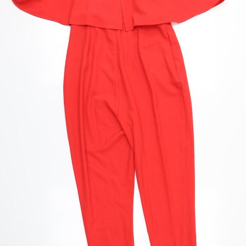 Very Womens Red  Polyester Jumpsuit Outfit/Set Size 8 L25 in