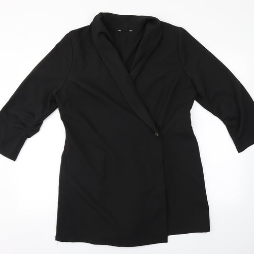 Preworn Womens Black   Overcoat Coat
