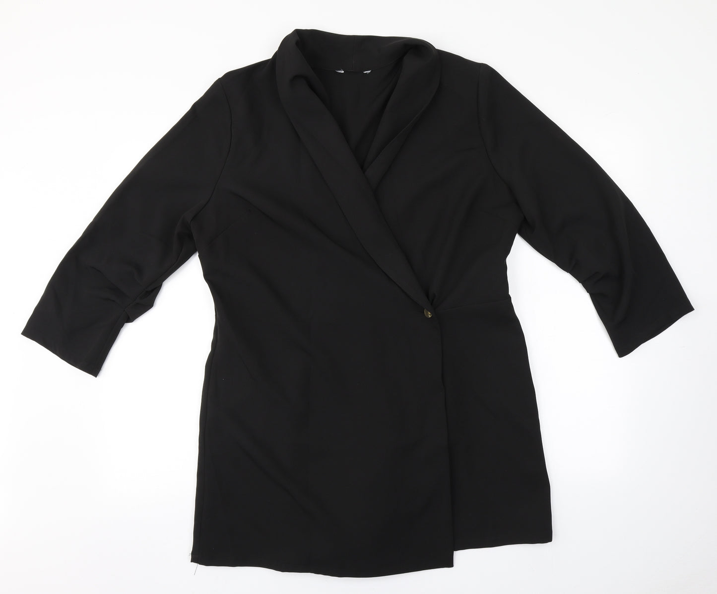 Preworn Womens Black   Overcoat Coat