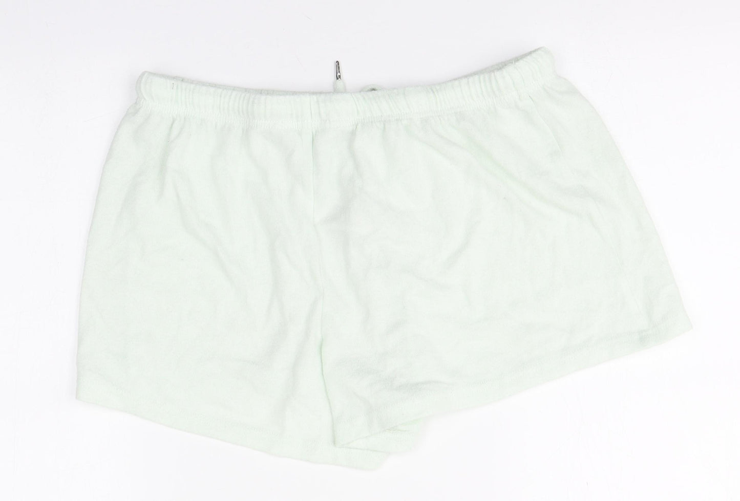 Primark Womens Ivory  Polyester Sweat Shorts Size 10  Regular
