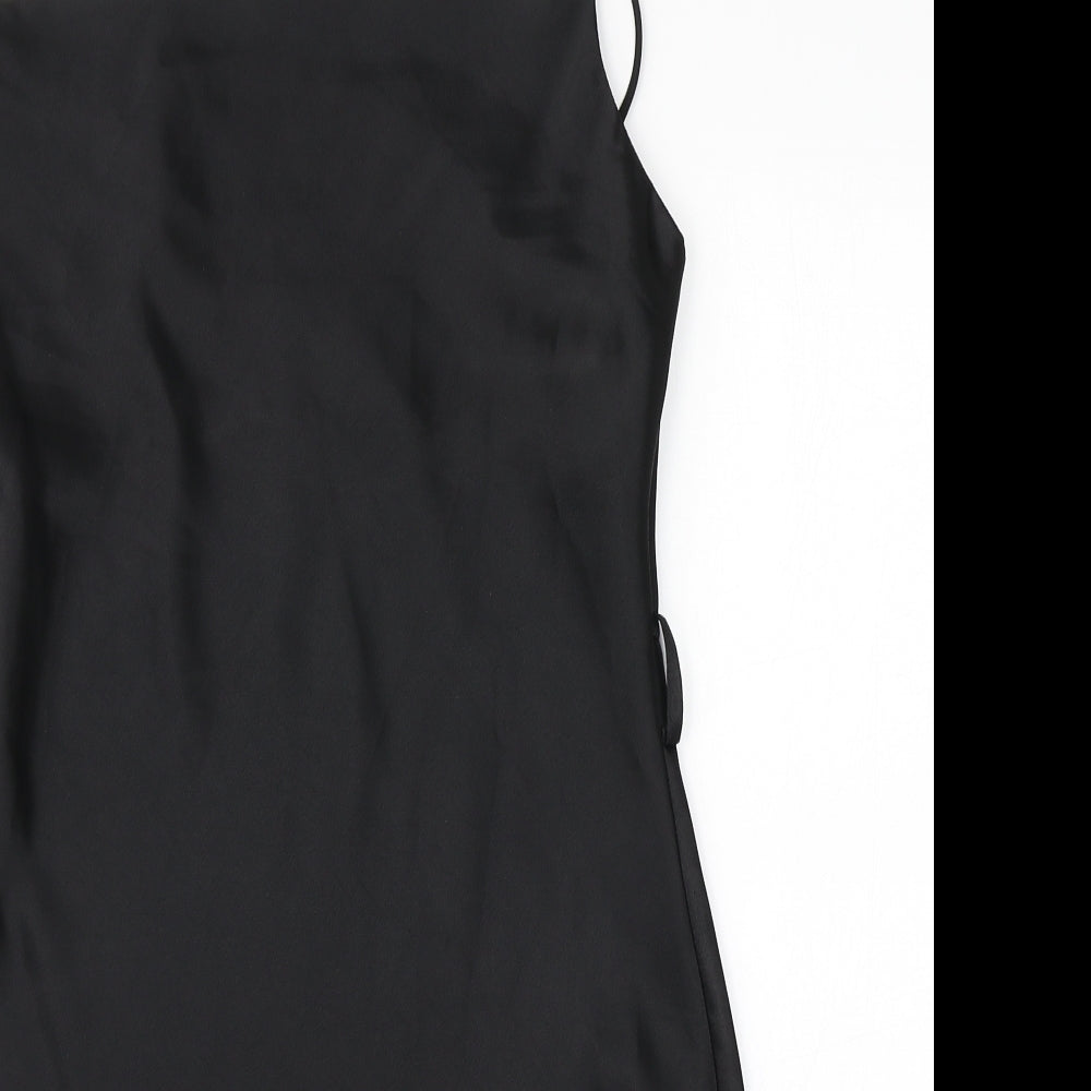 River Island Womens Black  Polyester Pencil Dress  Size 8  Square Neck