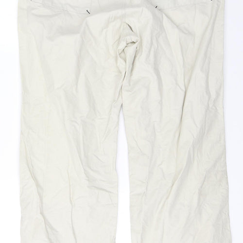 le coq sportif Mens Beige  Cotton Cargo Trousers Size L L29 in Regular