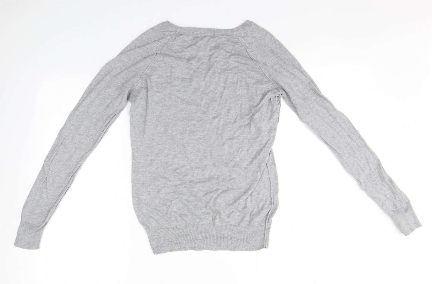 ROXY Womens Grey Round Neck   Pullover Jumper Size S