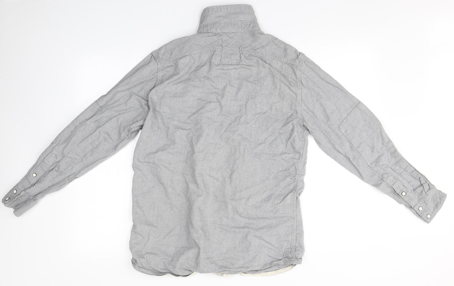 G-Star Womens Grey  Cotton Basic Button-Up Size L Collared