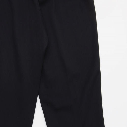 BM Collection Womens Black  Polyester Dress Pants Trousers Size 16 L28 in Regular