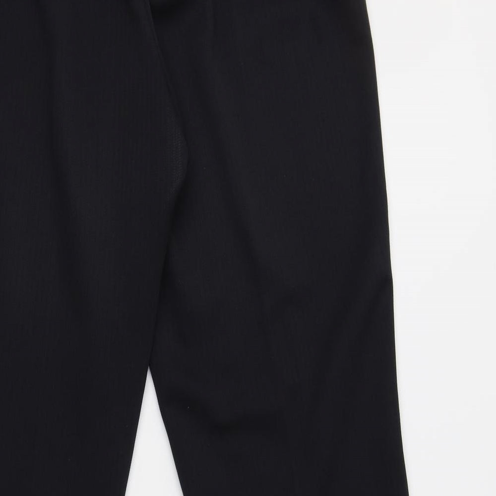 BM Collection Womens Black  Polyester Dress Pants Trousers Size 16 L28 in Regular