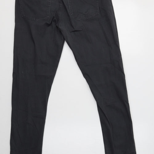 Uniqlo Mens Grey  Cotton Straight Jeans Size S L31 in Regular