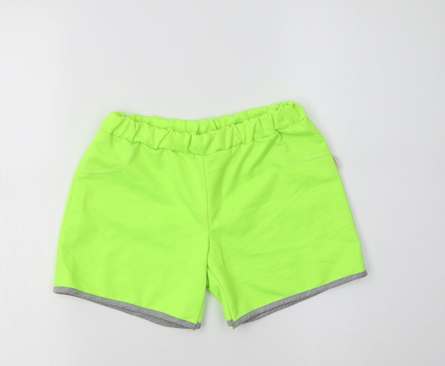 Gamet Girls Green  Cotton Sweat Shorts Size 11 Years  Regular
