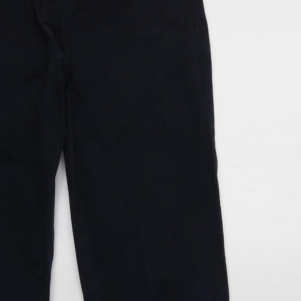 Zara Man Mens Blue  Cotton Chino Trousers Size 30 L33 in Regular