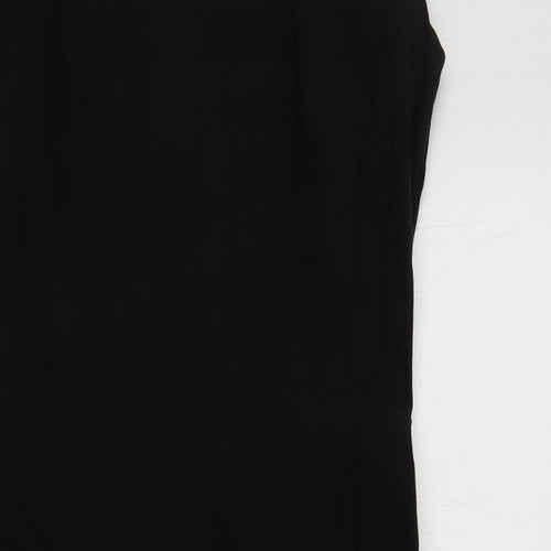 Primark Womens Black  Nylon Bodycon  Size 14  Scoop Neck