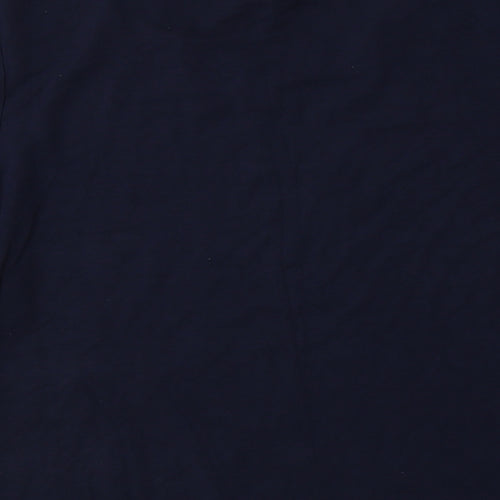 Country Casuals Womens Blue  Viscose Basic T-Shirt Size L Crew Neck
