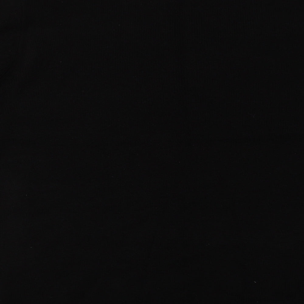 Nre Look Mens Black Crew Neck  Acrylic Pullover Jumper Size M   - Christmas Jumper