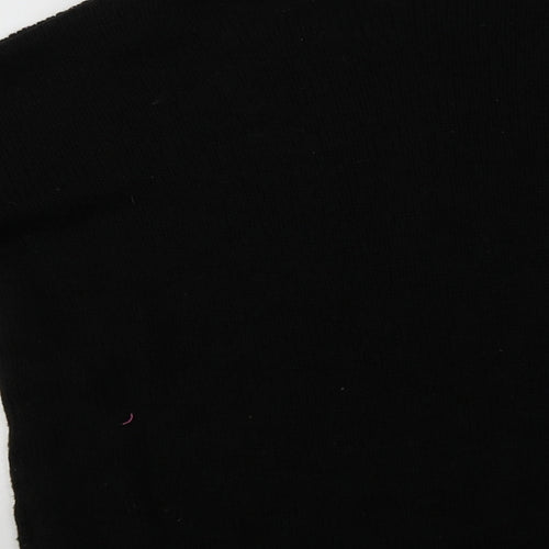 New Look Womens Black Crew Neck  Acrylic Pullover Jumper Size M