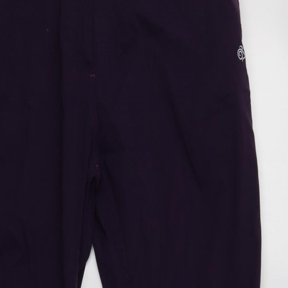 Craghoppers Womens Purple  Polyamide Trousers  Size 16 L30 in Regular