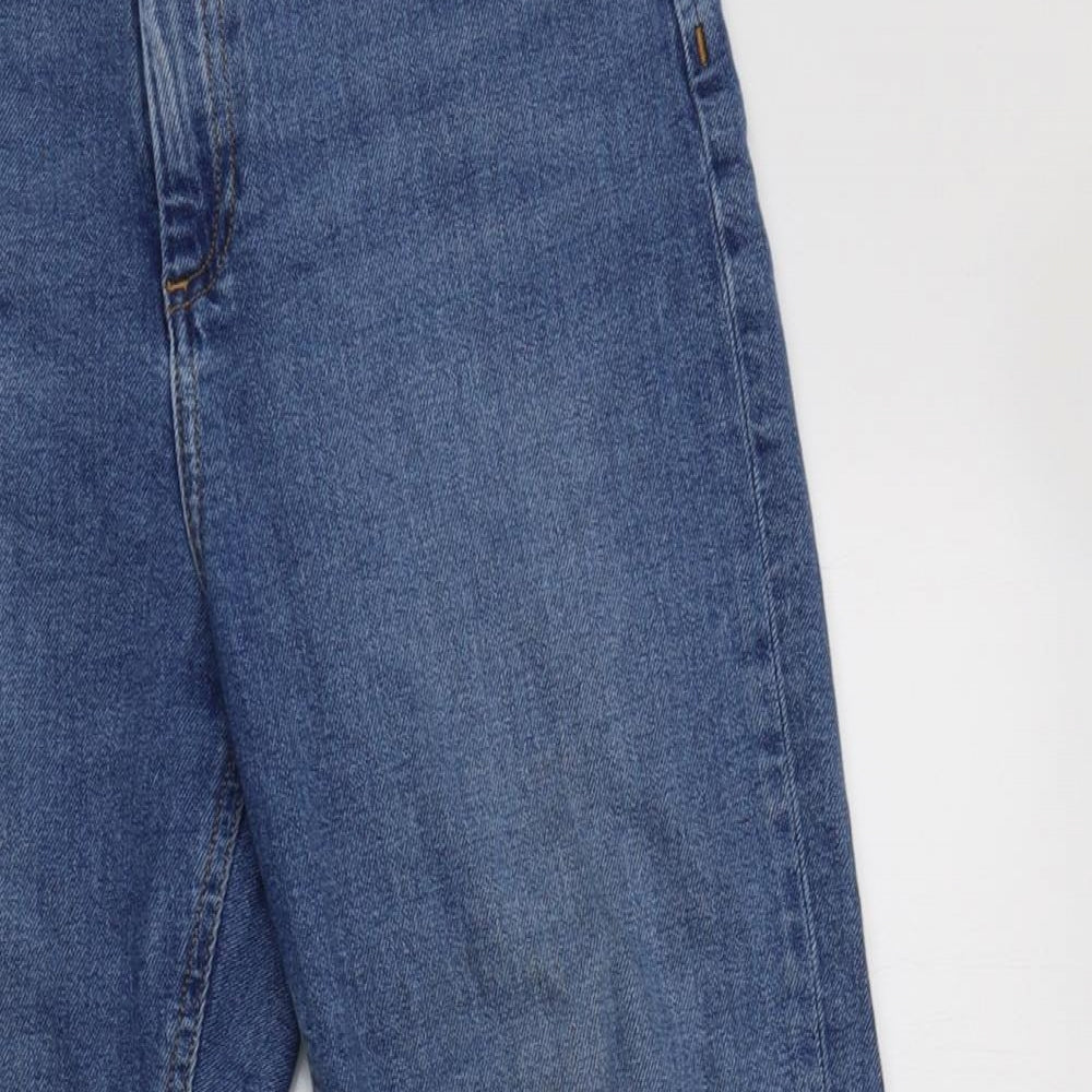 ASOS Womens Blue  Cotton Straight Jeans Size 30 L26 in Regular