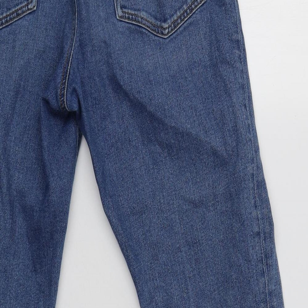 ASOS Womens Blue  Cotton Straight Jeans Size 30 L26 in Regular