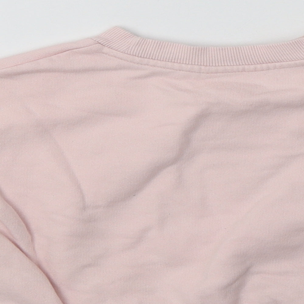 River Island Girls Pink  Cotton Pullover Sweatshirt Size 2-3 Years   - Princess