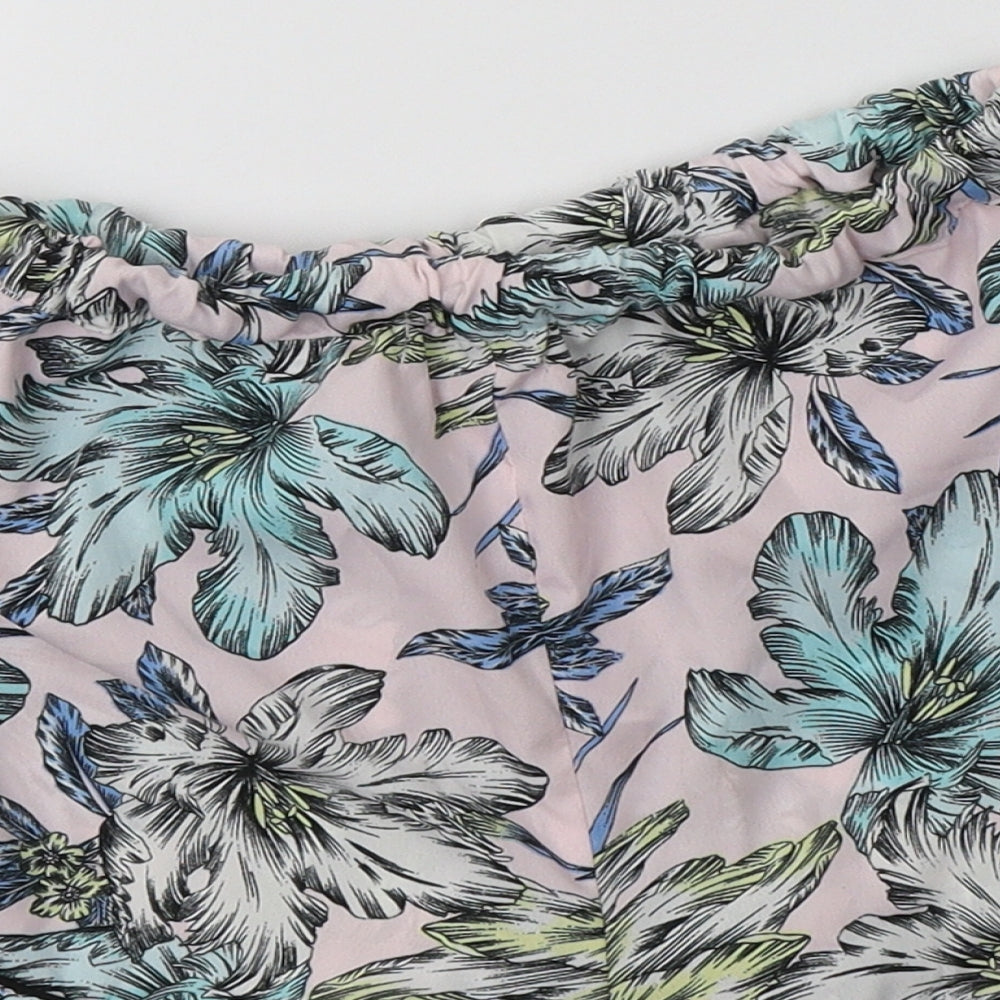 New Look Womens Pink Floral Polyester  Pyjama Pants Size 8