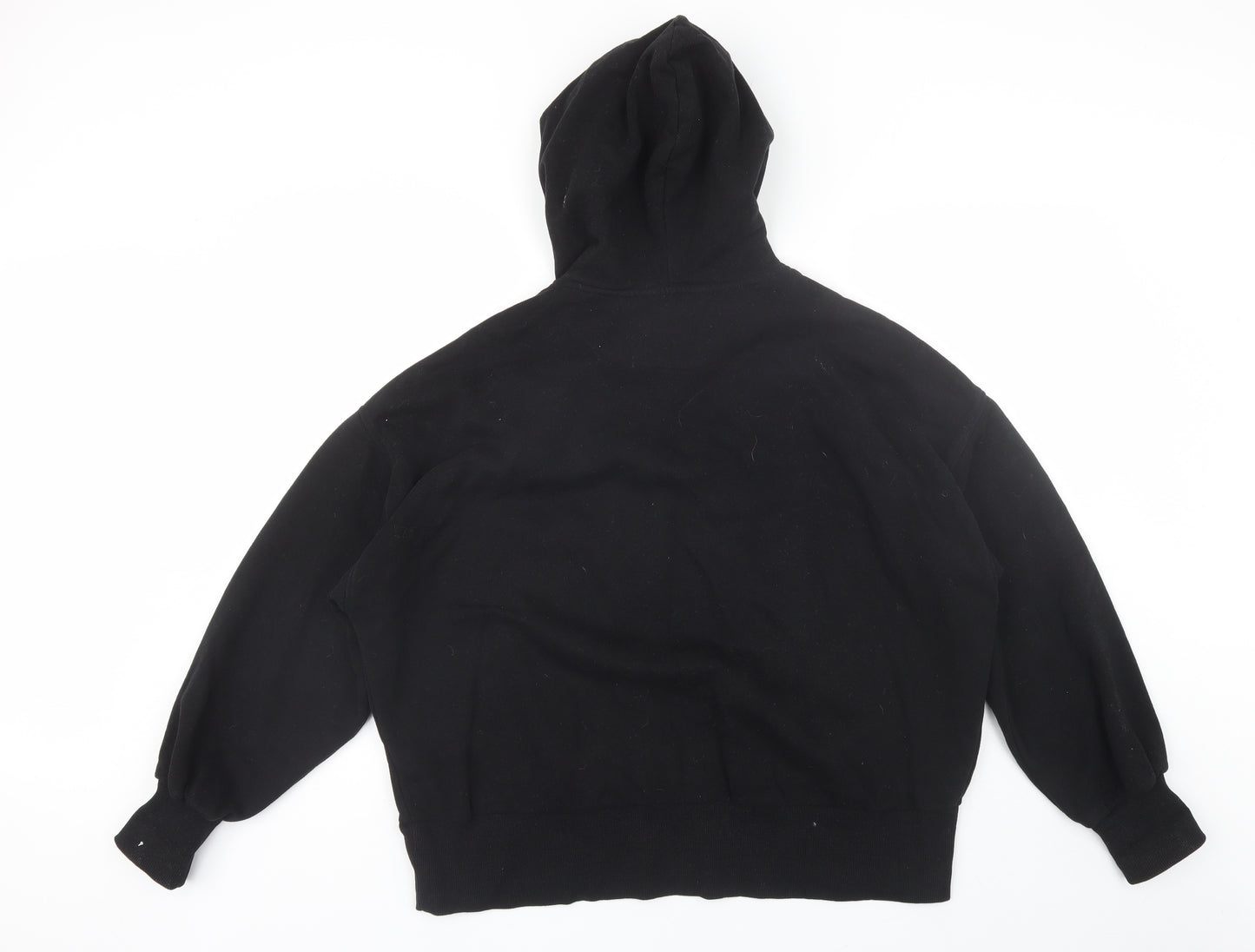 F&F Womens Black  Cotton Pullover Hoodie Size 16